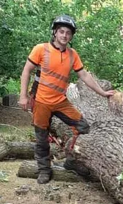 Norfolk Arboricultural Services arborist on site in North Norfolk